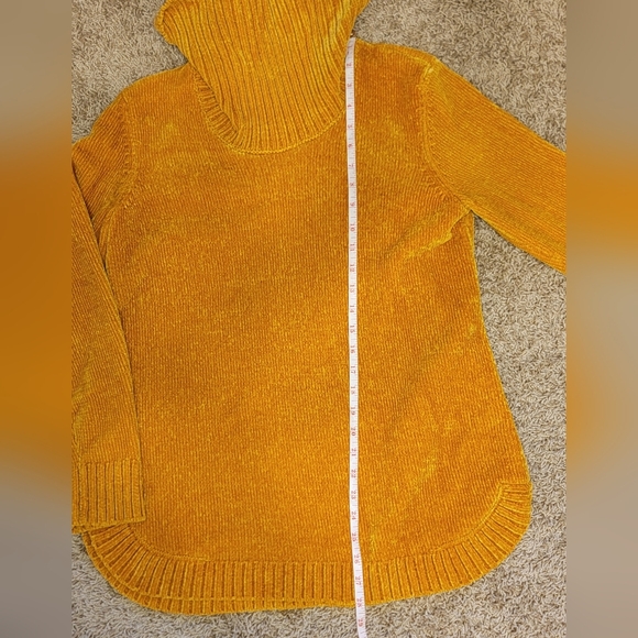 Style & Co | mustard yellow turtleneck sweater - Picture 4 of 8